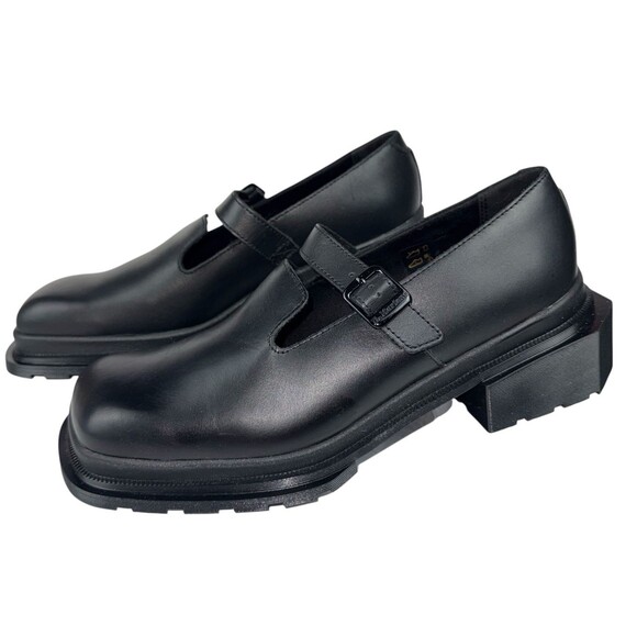 Dr. Martens Shoes - Dr. Martens Size 11 Mary Janes Maybole Square Toe Wanama Chunky Leather Black